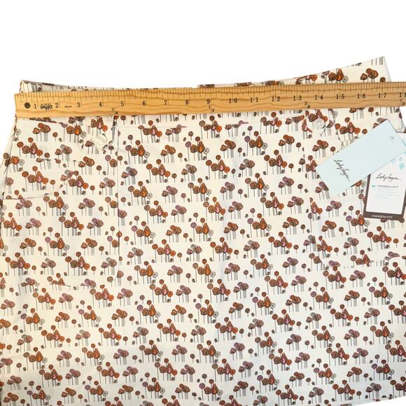 Lady Hagen Etiquette Skort Sz 12 Blossom Print Golf Skirt 17” NWT - Picture 9 of 14
